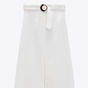 ZARA White Midi Skirt NWT - XS